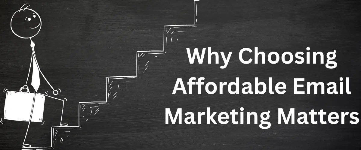 Article header discussing the importance of affordable email marketing tools.