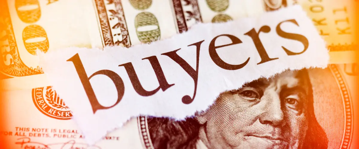 A note with the words "THIS NOTE IS LEGAL" placed next to a graphic of buyers.