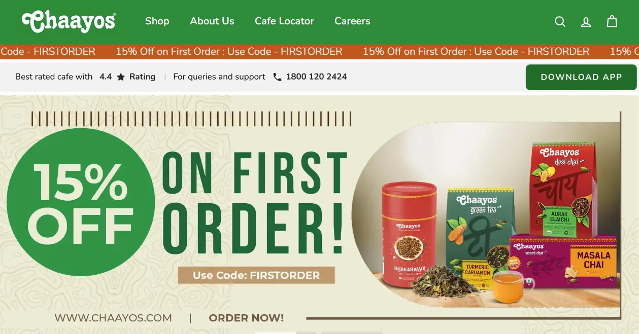 Chaayos Navratri special vrat menu with sabudana khichdi and thalis offering 15% off first order