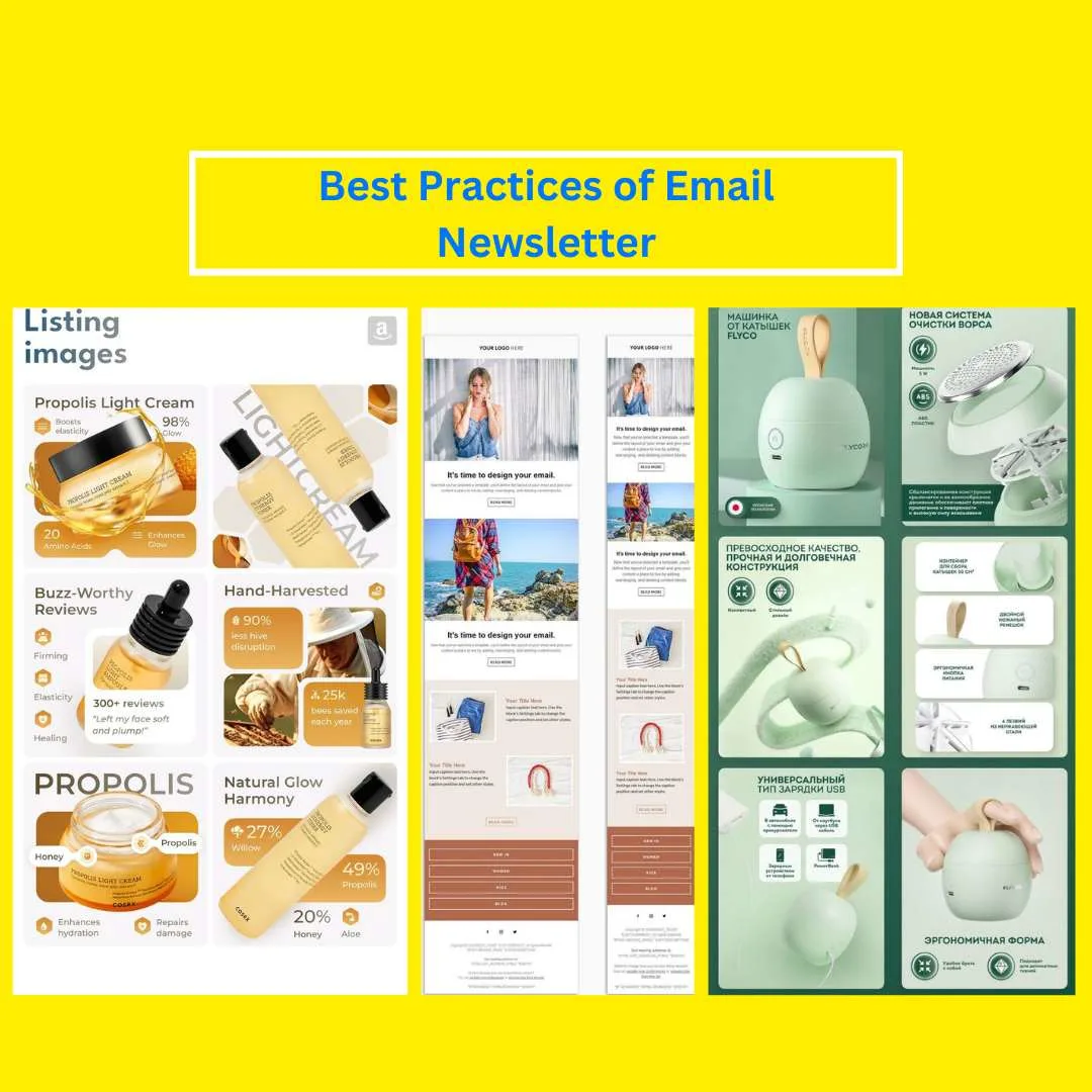 Best practices for effective email newsletters followed by top companies like Amazon, Zomato, and Flipkart—featuring tips on engaging content, consistent branding, and mobile optimization. Use Boldinbox to create and send professional newsletters with ease.