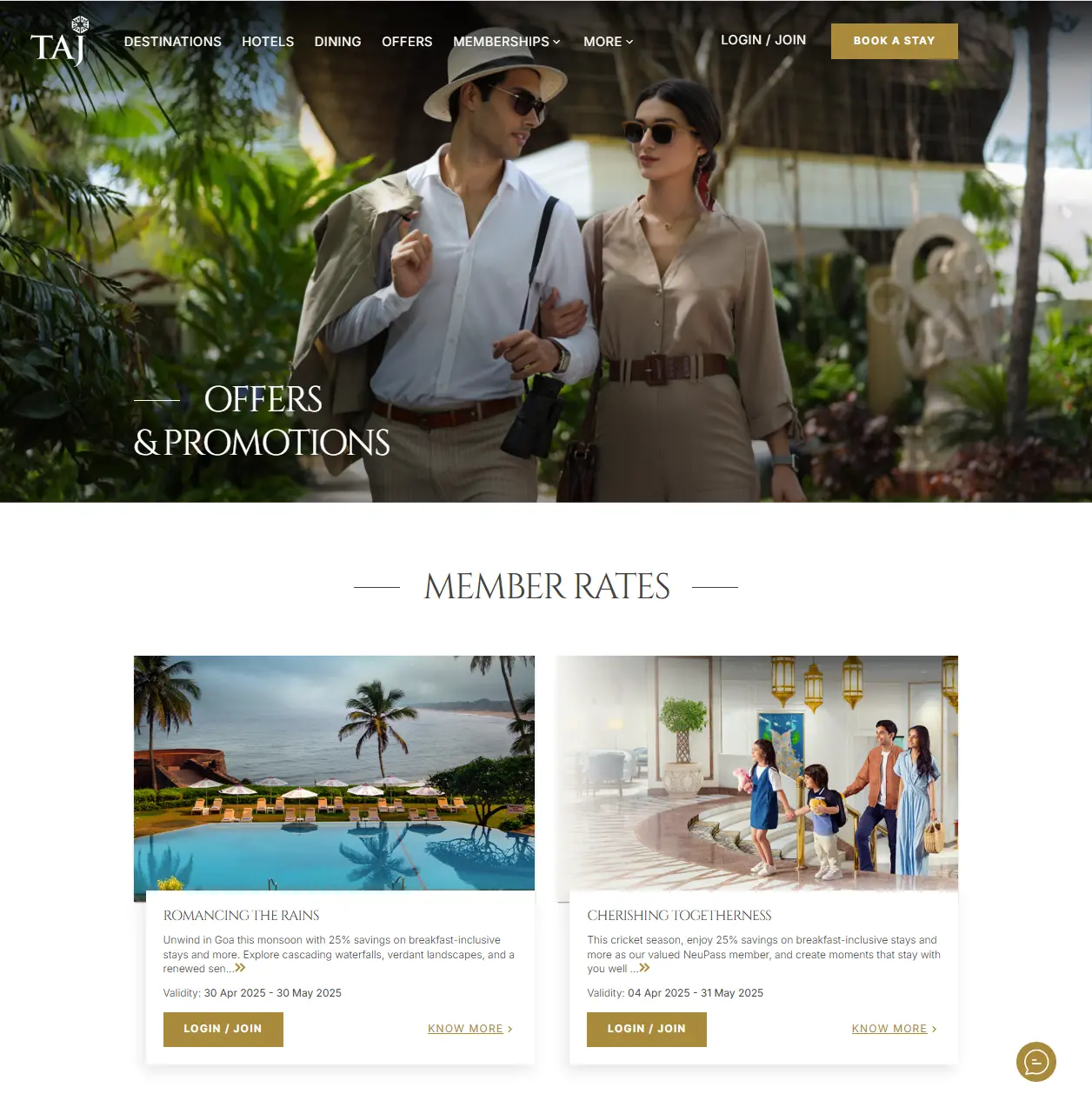 Experience opulence with Taj Hotels’ luxury stay offer – elegant accommodations, premium service, and exclusive deals for elite travelers