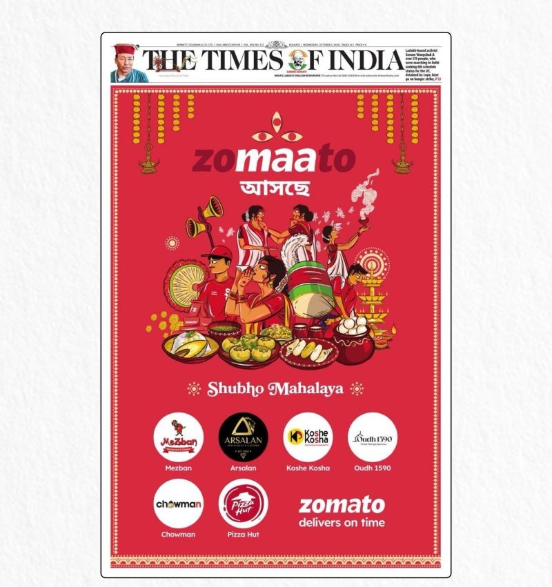 Navratri feast made effortless with Zomato and Swiggy featuring quick food delivery and festive special menus