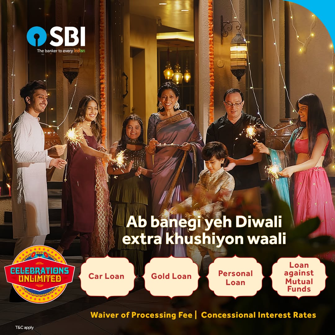 SBI Navratri email highlighting festive season cashback offers, zero-interest EMIs, and co-branded credit card deals